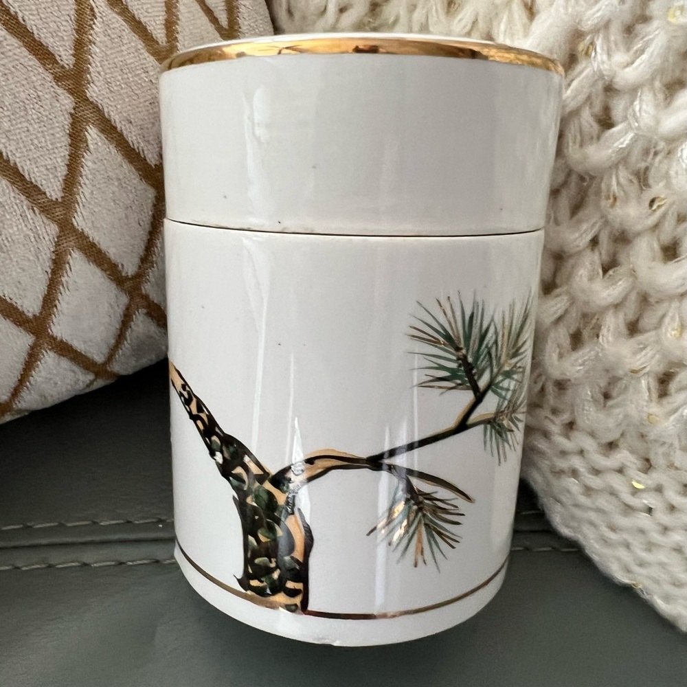 Vintage KUTANI WARE Hand Painted JAPAN Porcelain LIDDED Coffee Tea JAR Container - Picture 3 of 17